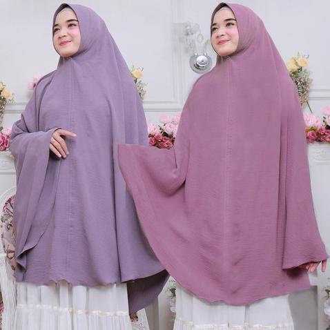 HARGA TERMURAH KHIMAR JILBAB JUMBO CRINKLE/HIJAB JUMBO BERGO CRINKLE AIRFLOW PREMIUM/KERUDUNG JUMBO 