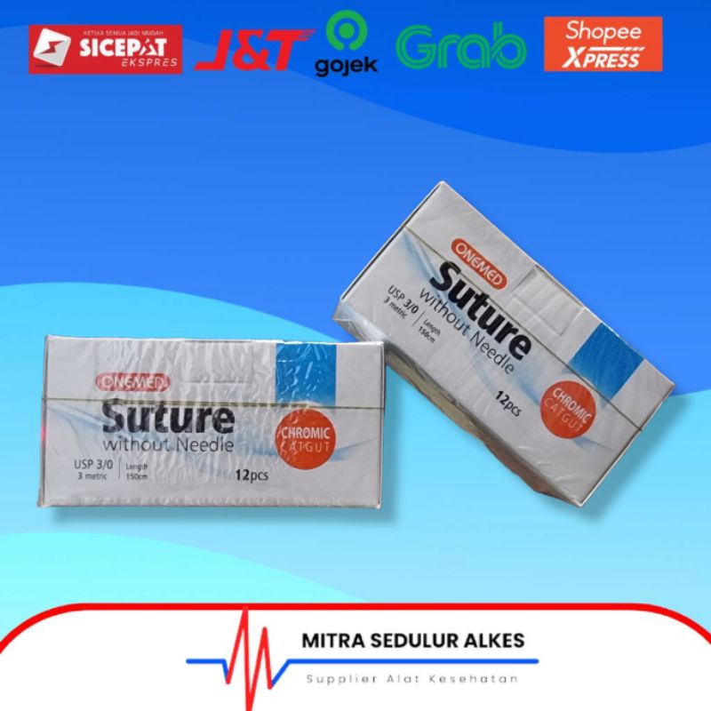 Benang Chromic 3/0 Onemed Sachets Without needle