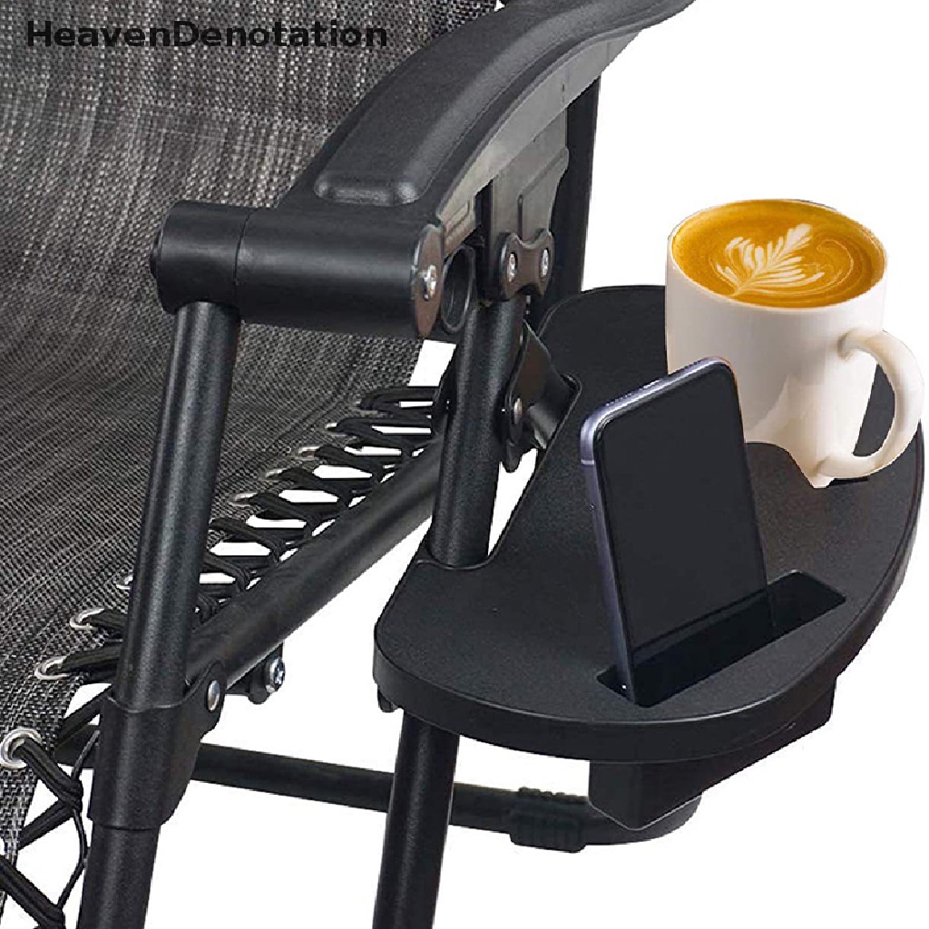 [HeavenDenotation] Portable Recliner Clip On Side Desk Cup Holder Nampan Minuman Slot Ponsel HDV