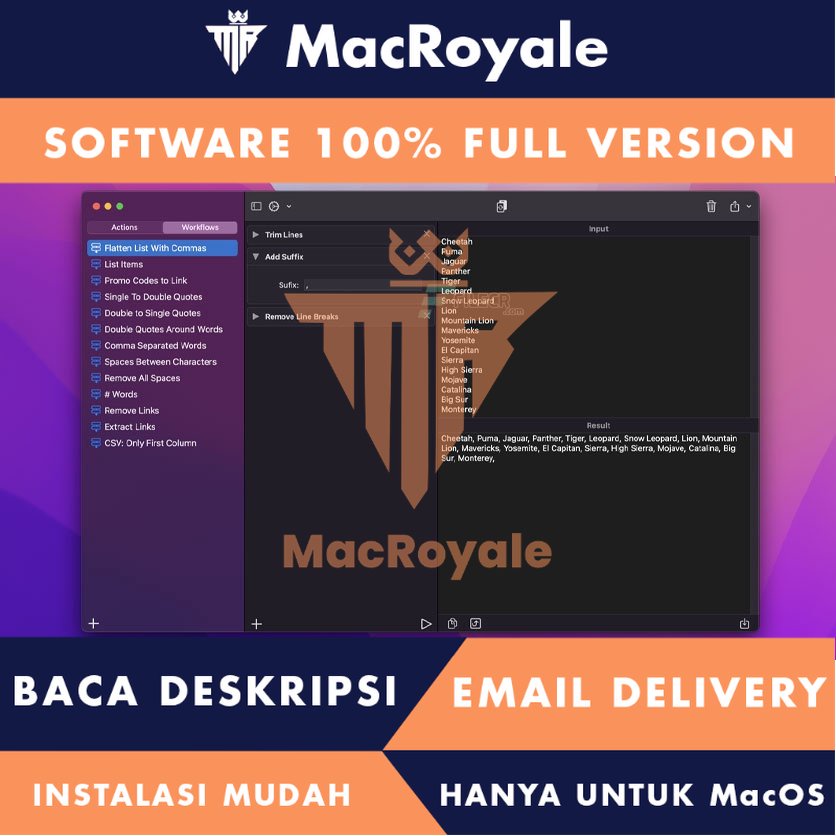 [MacOS] Text Workflow Full Version Lifetime Full Garansi