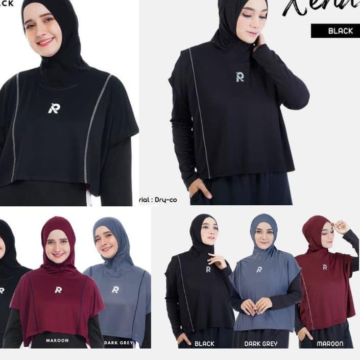 Stok Baru Hijab sporty Hijab sport Hijab olahraga Jilbab sporty Hijab instan sport Rocella Hijab Glo