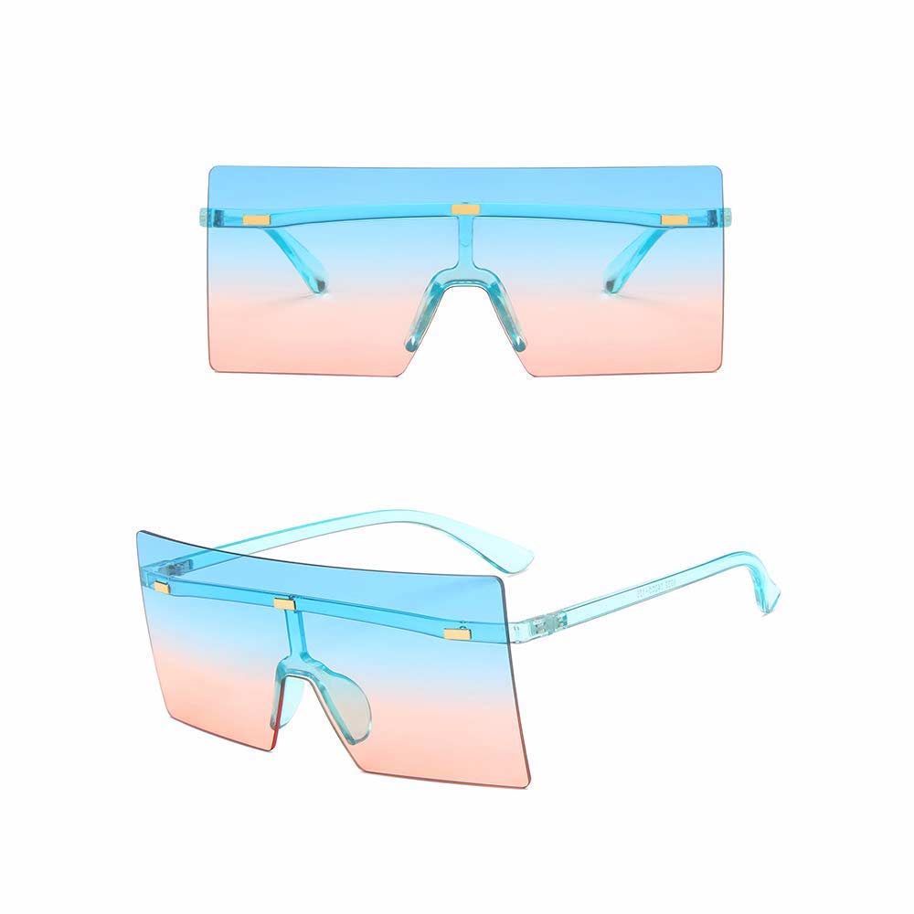 Kacamata UV400 [ Blue Pink ] Anti Radiasi - Sunglasses Wanita dan Pria Korea - HM8161