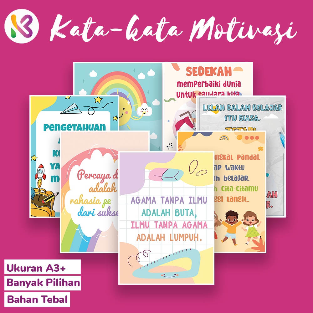 #1 POSTER DINDING TEMA MOTIVASI BERKUALITAS MURAH MERIAH A3