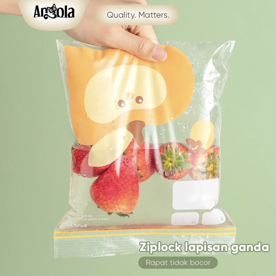 Plastik Ziplock Reusable E57-E59 Fresh Bag Kantong Kulkas Penyimpan Makanan Sayuran