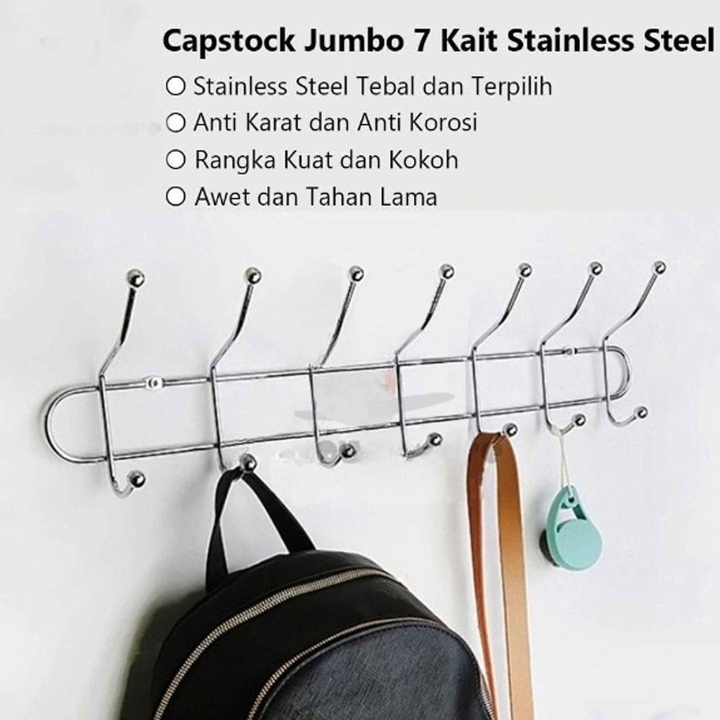 Gantungan Anti Karat* Kapstok Stainless* Hanger Multifungsi* Gantung