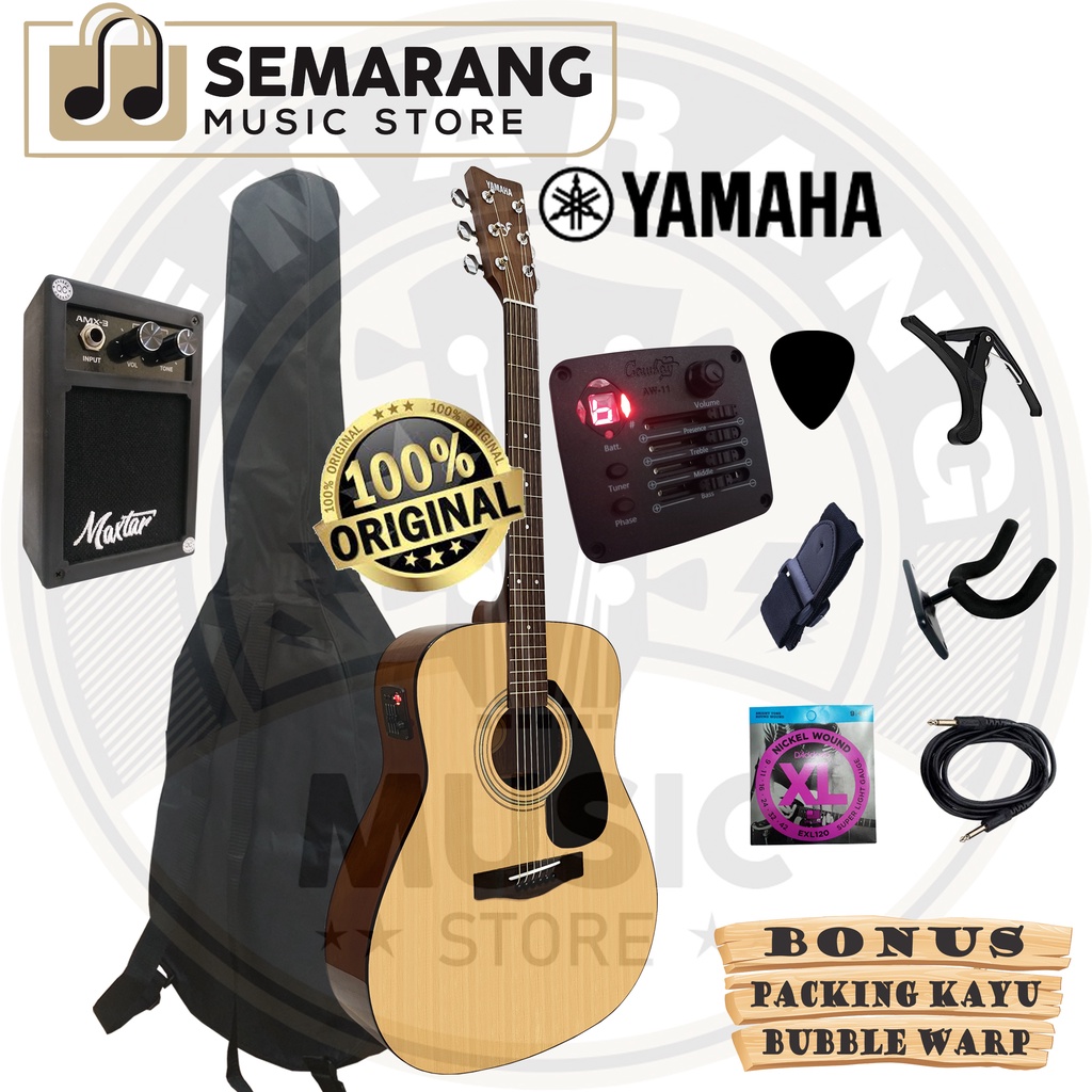 ORIGINAL!!! Gitar Akustik Elektrik Yamaha F310 Original Preamp Equalizer Tuner AW-11