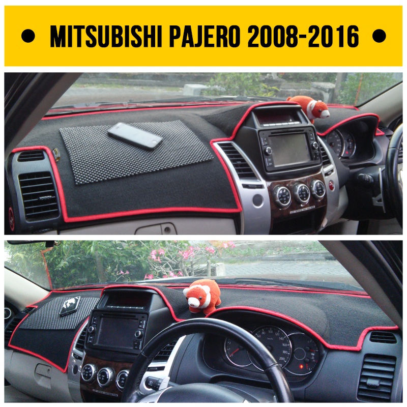 Selimut Cover Dashboard Mobil MITSUBISHI PAJERO SPORT 2008-2016 Pelindung Dasbor - Alas Taplak Dasbo