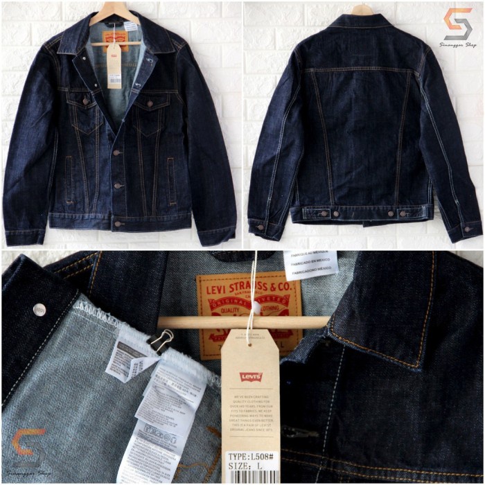 Best Jaket Levis Pria Original Warna Biru Classic