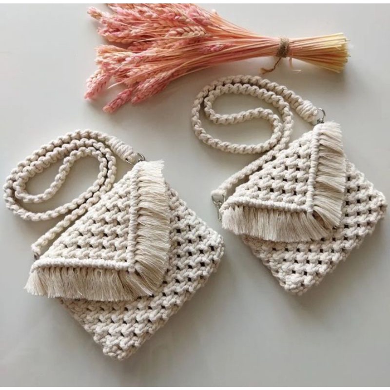 TAS MACRAME SLINGBAG || TAS MACRAME HANDMADE
