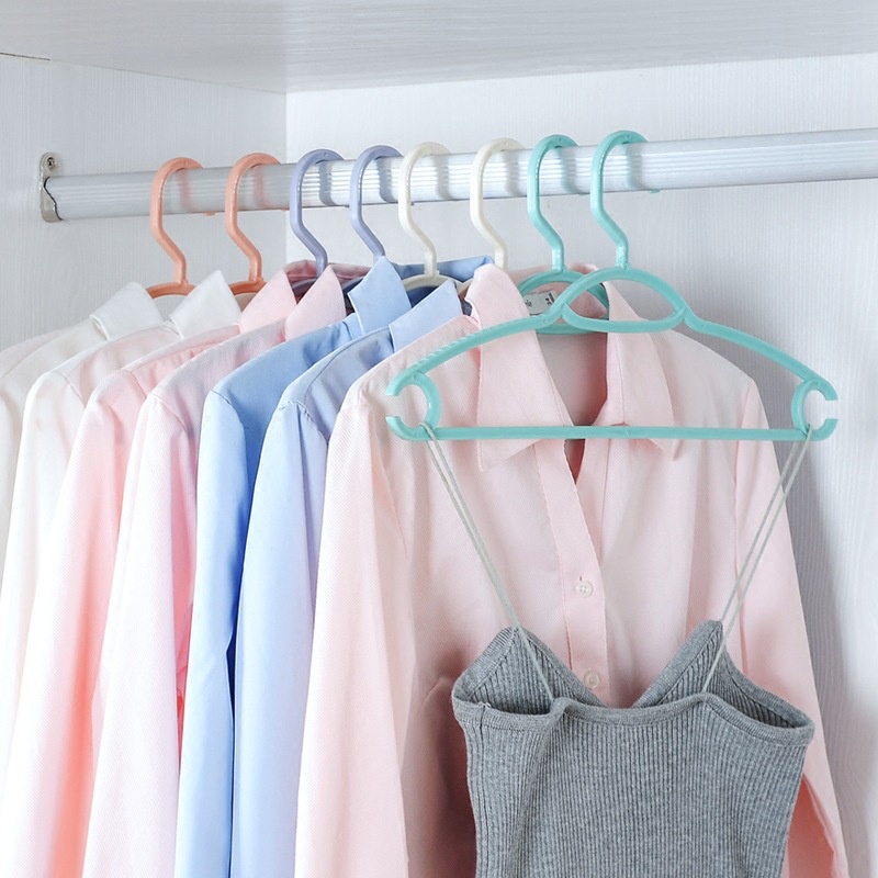 ⭐️𝐈𝐇𝐒 𝟗𝟒𝟑 𝐋𝐚𝐦𝐩𝐮𝐧𝐠⭐️Gantungan Baju Hanger Plastik Pakaian Laundry Anti Slip Multifungsi Import