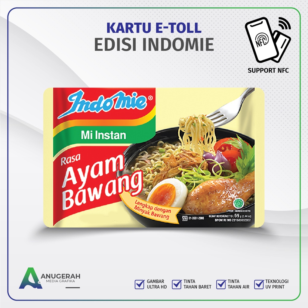 Kartu E-toll Flazz BCA Emoney Brizzi BNI Tapcash Edisi Indomie