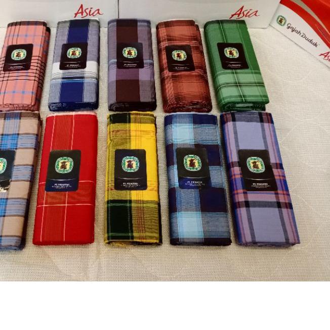 ✹ sarung gajah duduk asia motif kotak kotak ➳