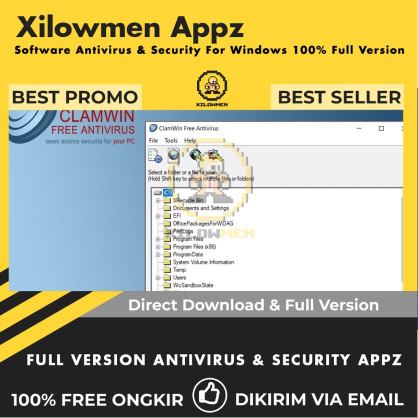 [Full Version] ClamWin Antivirus Pro Security Lifetime Win OS