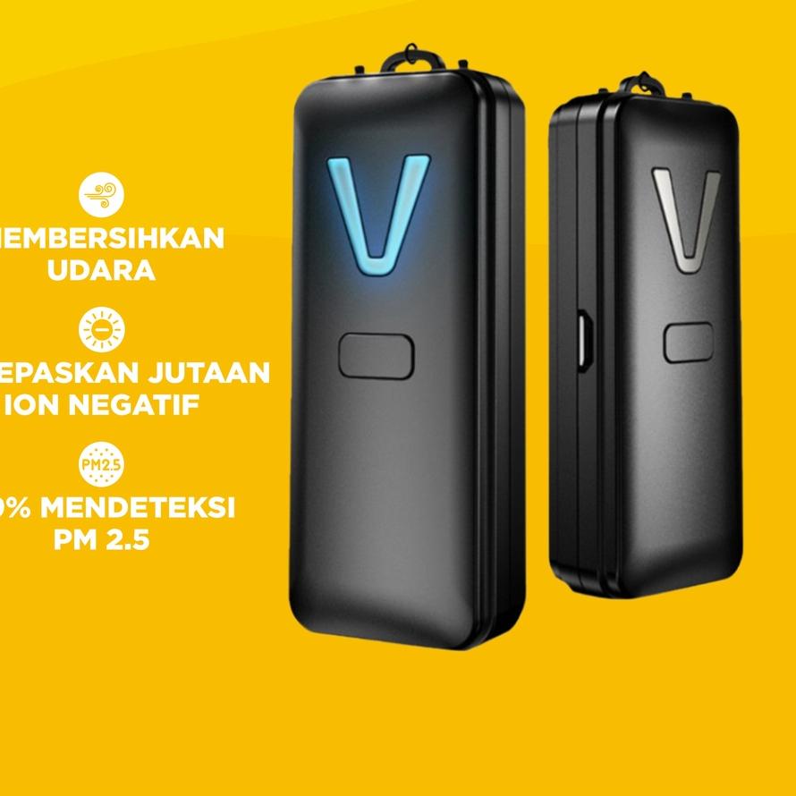 ☆ Aolon Mini Air Purifier F2 Wearable Portable Kalung Anti Ion Negatif Penyegar Udara ➤