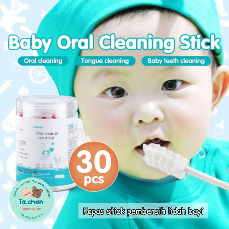 Baby Oral cleaner pembersih lidah mulut gusi bayi / tongkat kasa pembersih lidah bayi / kasa pembersih mulut bayi