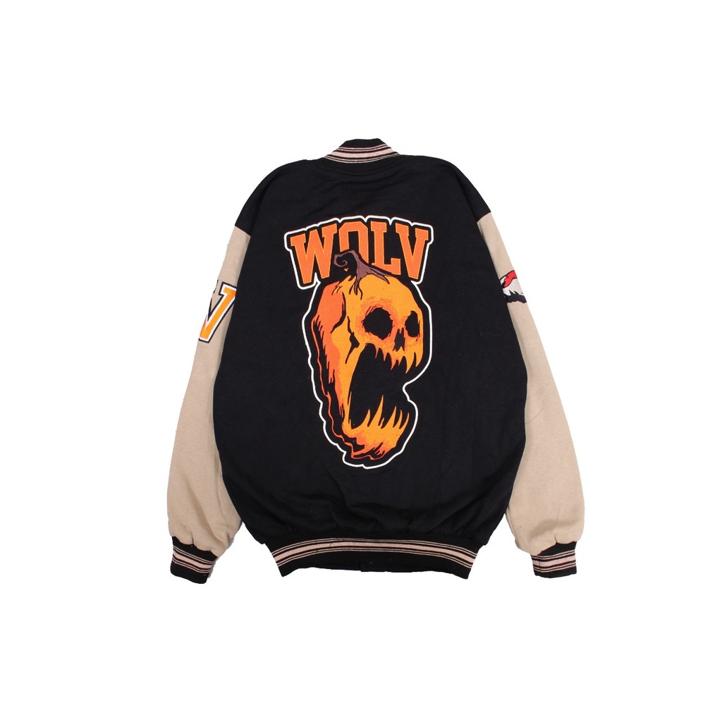 Jaket VARSITY WOLV PUMKIN – Fashion Trendy Casual Pria Good Brand Quality Stylish