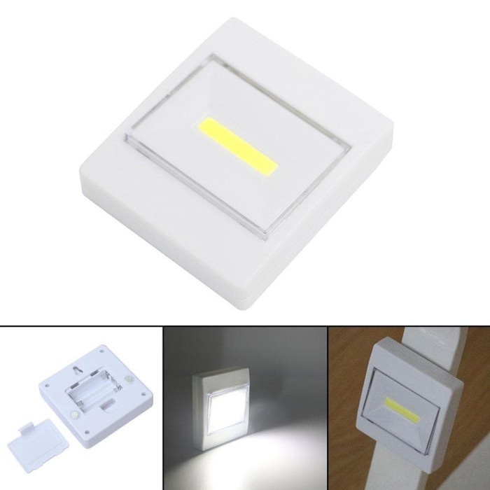 Lampu Dinding Emergency Switch LIGHT Tempel LED COB Darurat ON OFF