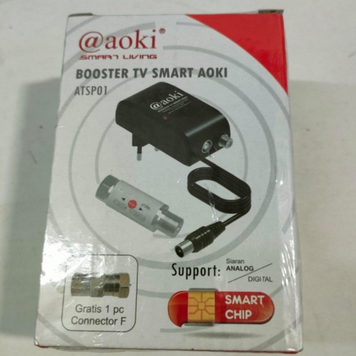 Terlaris Booster Antena Tv Penguat Signal Tv Aoki /Booster Penguat Signal Tv