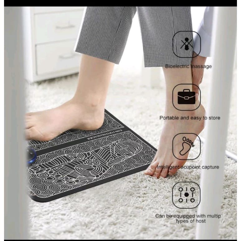 (COD) Alat Pijat Viral  // Alat Pijat Kaki Elektrik Foot Mat USB