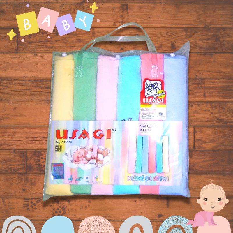 Bedong Polos Usagi Premium Best Quality || Bedong Kaos Bayi Usagi Premium Polos
