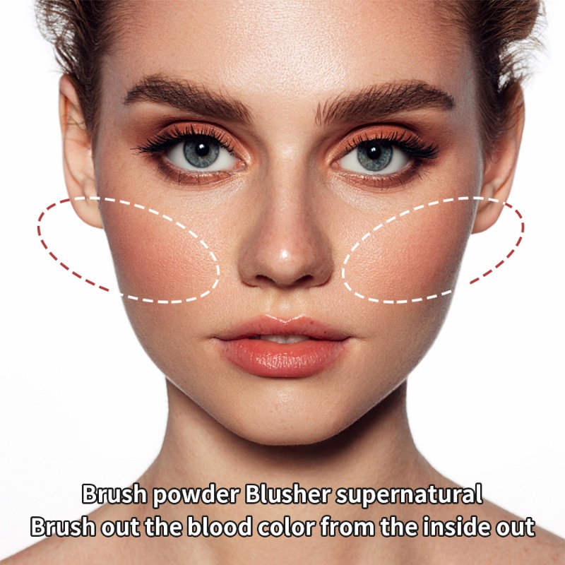 1pc Kuas Makeup Blusher/Professional Soft Fluffy Powder Brushes/Highlight Blusher Powder Alat Kosmetik