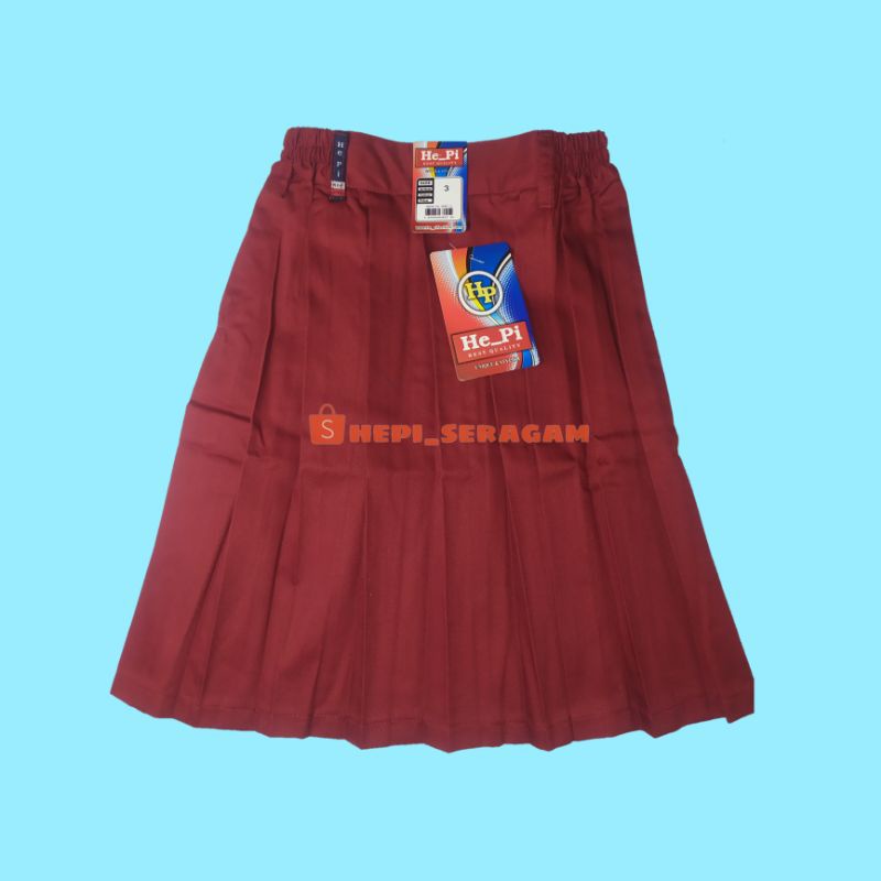 Rok merah SD pendek