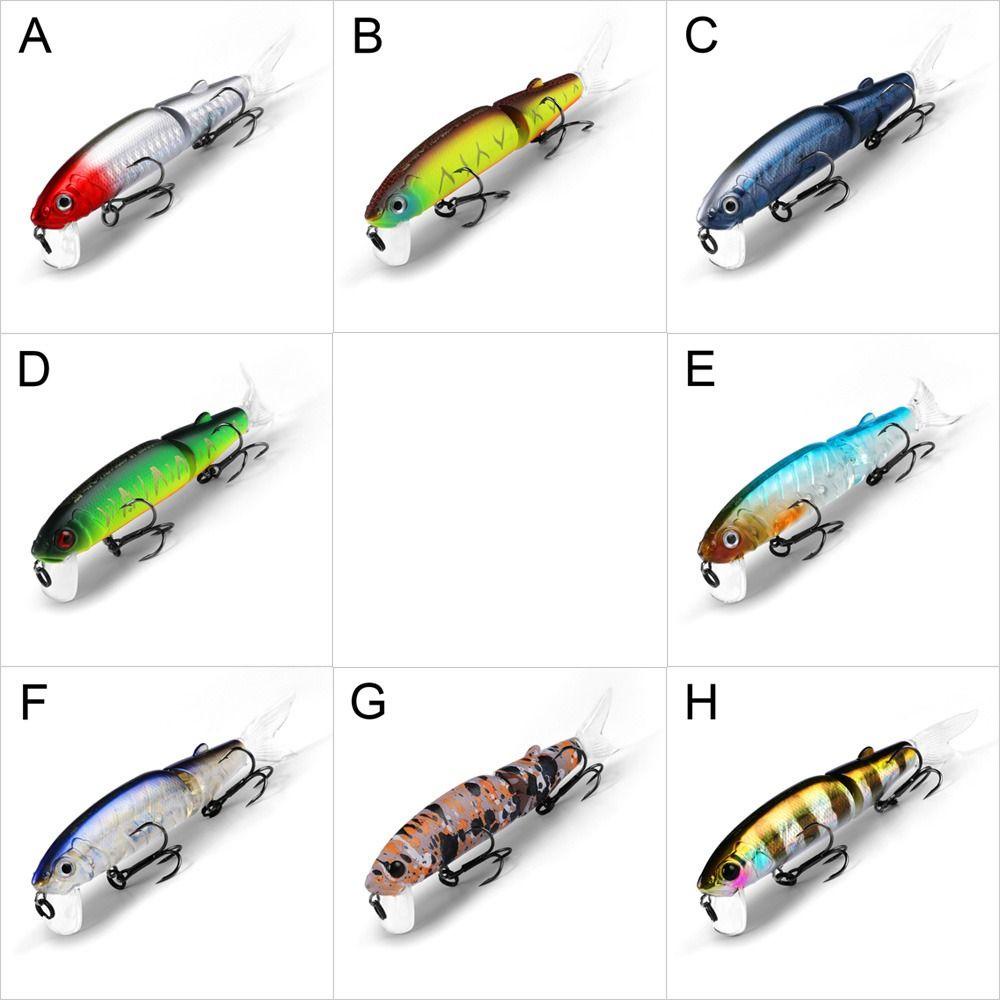 TOP Umpan Ikan Kecil Multi Section Outdoor Tackle Striped bass Minnow Lures