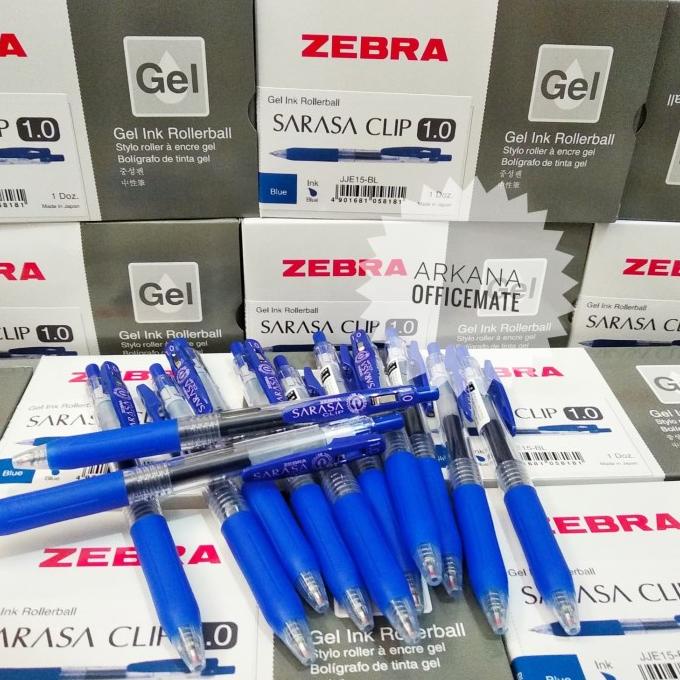 

Pulpen Gel Sarasa CLIP 1.0 MM Biru By Zebra