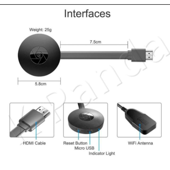 HDMI Dongle Chromecast Anycast Receiver Wifi HDMI Dongle 4k Receiver Wifi Display TV / Streaming Connetion/ STB ORIGINAL