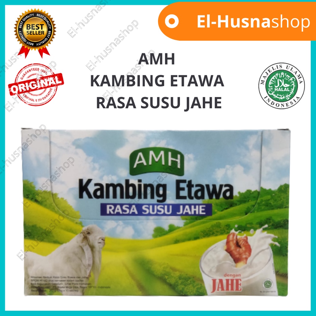 

AMH Susu Kambing Etawa Rasa Susu Jahe Merah Isi 10 Sachet Susu Bubuk