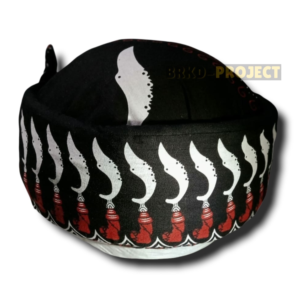 iket candra sumirat praktis siap pakai kujang merah - iket sunda - totopong - bendo Iket sunda brkd