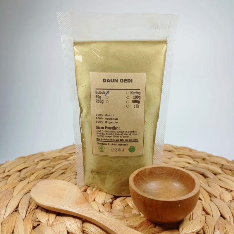 

DAUN GEDI JAWA BUBUK - 100 GRAM - PREMIUM QUALITY