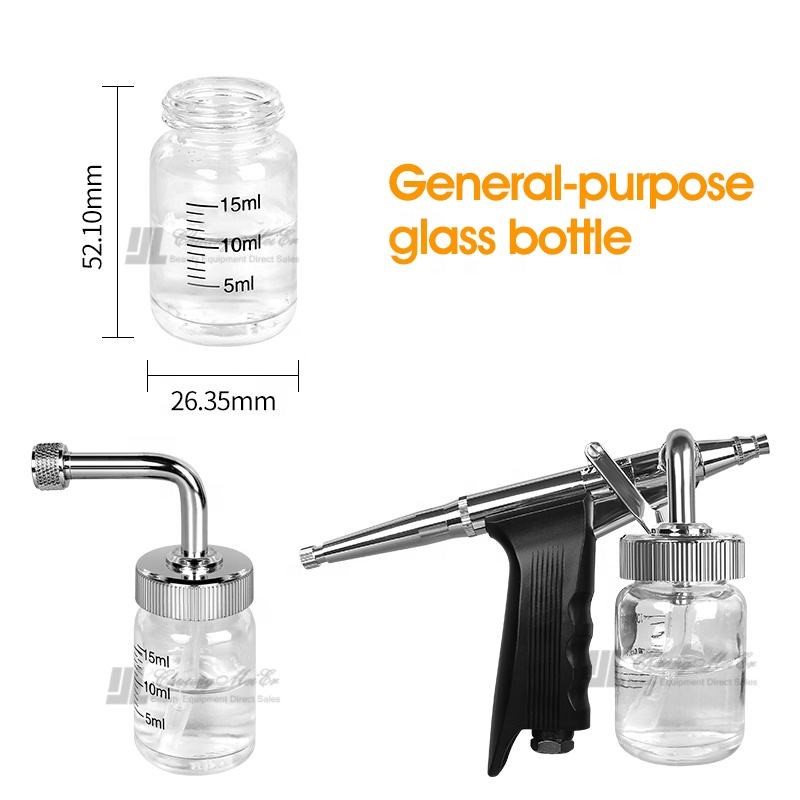 Botol kaca airbrush transparent mini spray gun accessories airbrush glass bottle