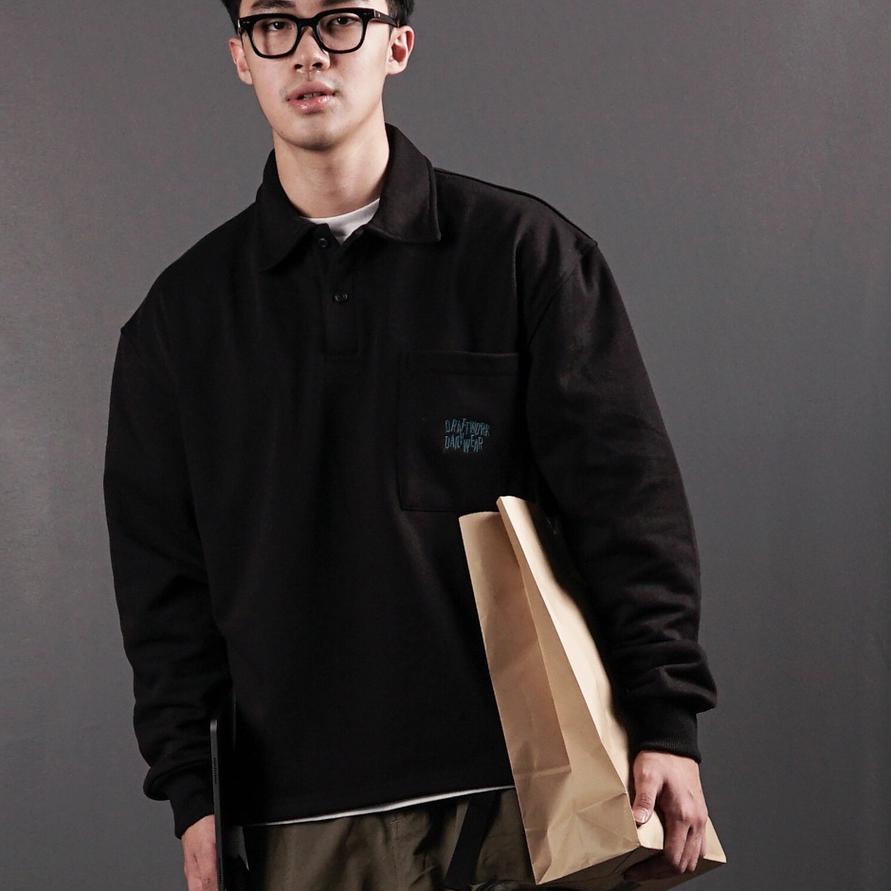 ➭ Noforty Crafter Rugby Shirt Black ➦