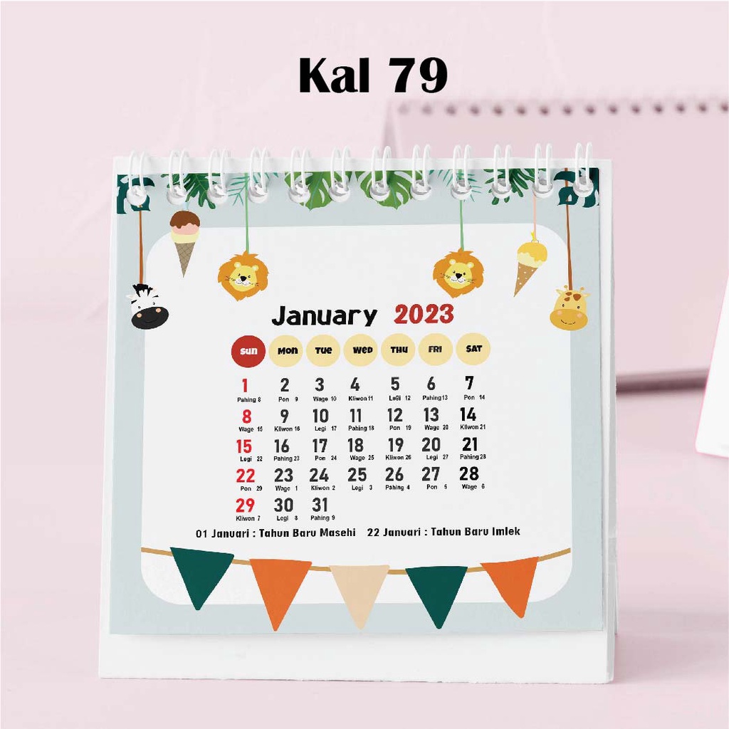 

Hanabi Kalender Mini 2024 / Kalender Meja 2024 Custom KAL79