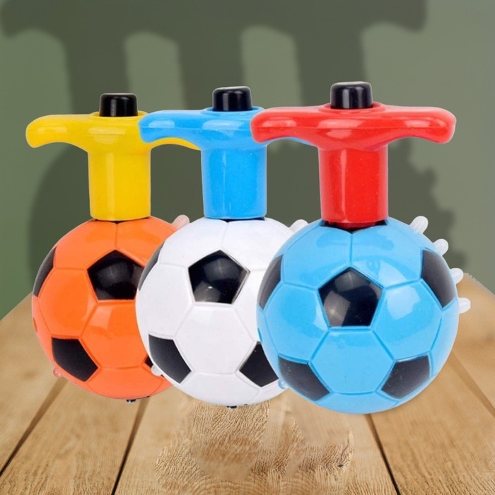 Gangsing Bola Laser Lampu Musik FootBall Spinning Top Mainan Bola Gangsing  Bola Viral