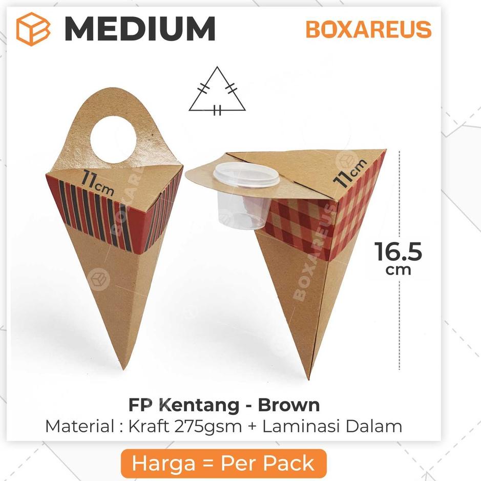 ۝ Box Kentang Goreng Dus French Fries Churros Ayam | FP Kentang Brown ✬