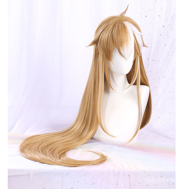 Miss Hina Cosplay Wig Genshin Impact Gorou Gradient Long Wigs Synthetic Hair