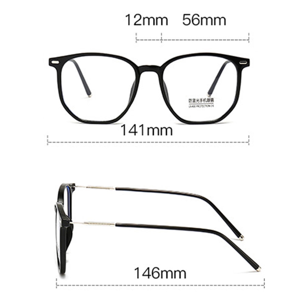 Fashion Anti-Blue Light Metal Full-Frame Kacamata Untuk Wanita Indah Rivet Alis Frame Square Eyeglasses Trend Blue Light Kacamata Pelindung