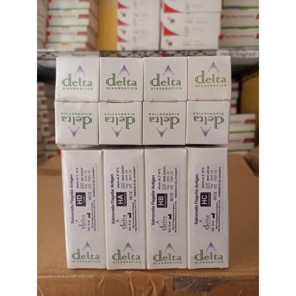 Reagen Golongan Darah Delta 1 Set / Test Golongan Darah 1 Set Delta