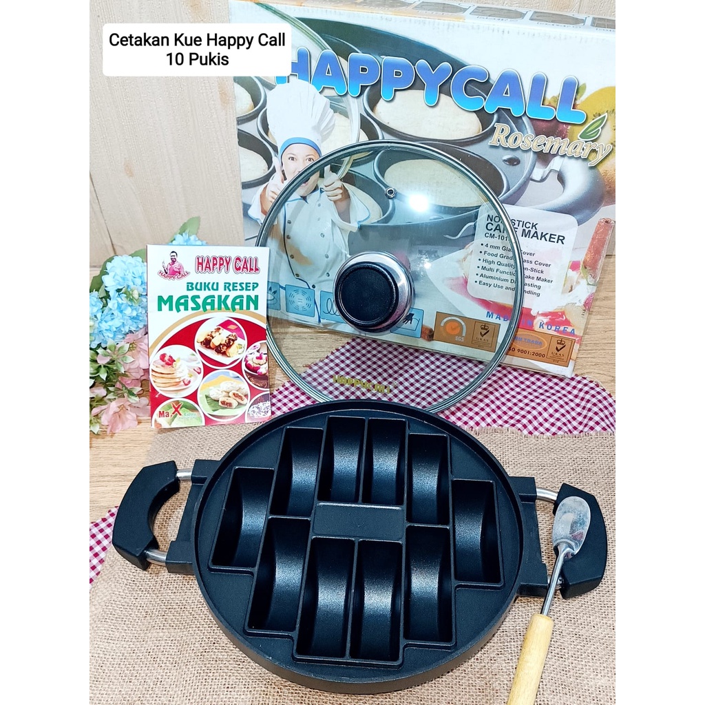 Cetakan kue / martabak mini / Bingka / Pukis / Takoyaki / Serabi Happy Call Anti Lengket