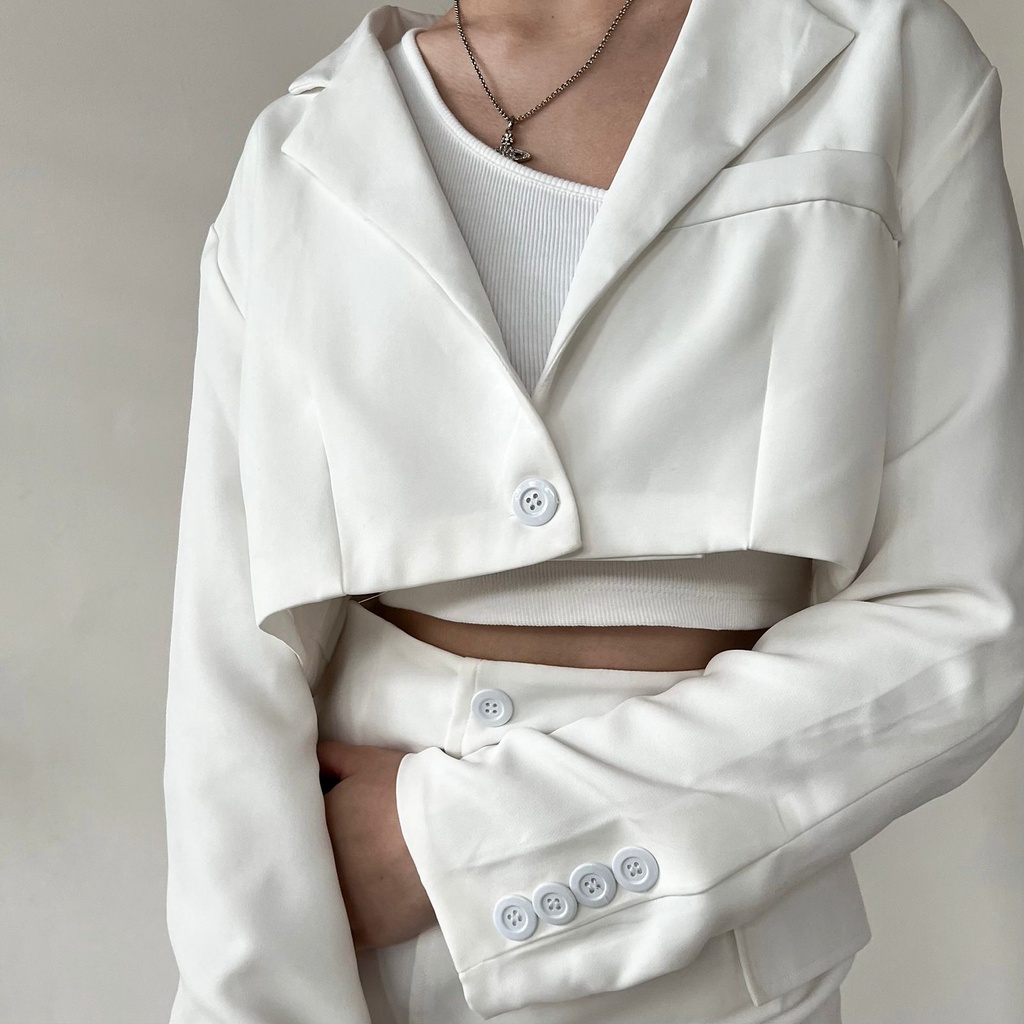 Camille oversize Crop Blazer | Aesthete yourlife