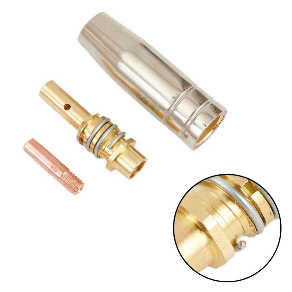 Lanfy Welding Torch Konsumsi 15AK 0.8mm/1.0mm/1.2mm Nozzle Las Welder Aksesoris Lengan Batang Alat Welding Torch