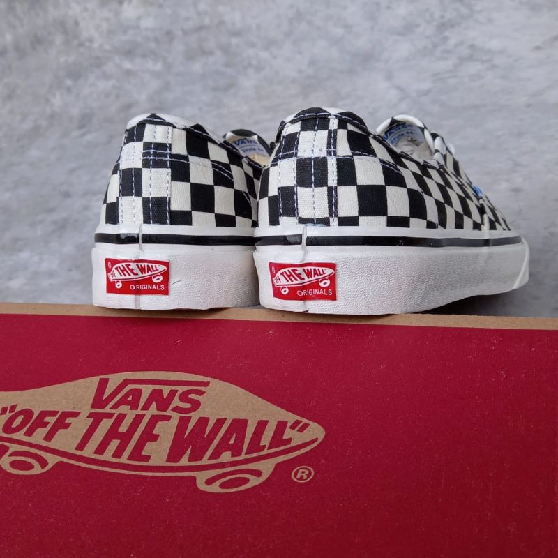 VANS AUTHENTIC 44 DX CHECKERBOARD BLACK WHITE “ANAHEIM FACTORY”