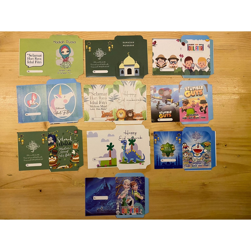 

Amplop lebaran mini BISA PILIH MOTIF BELUM DI LEM (1pack isi 10)