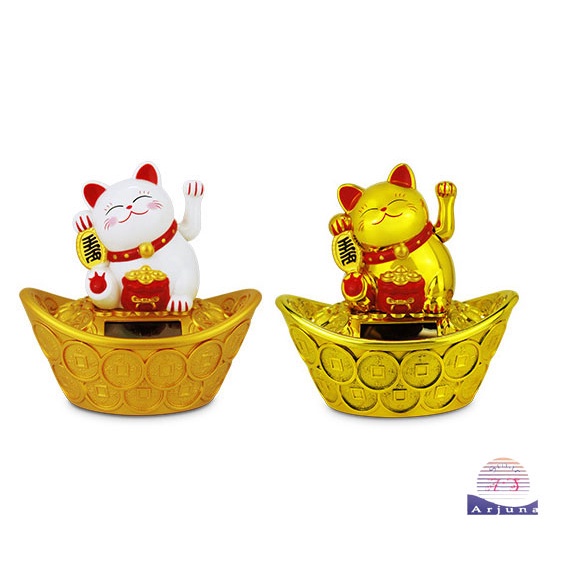 PAJANGAN mobil /rumah/toko /kucing rejeki /kucing hoki/ lucky cat yuanbao 11cm