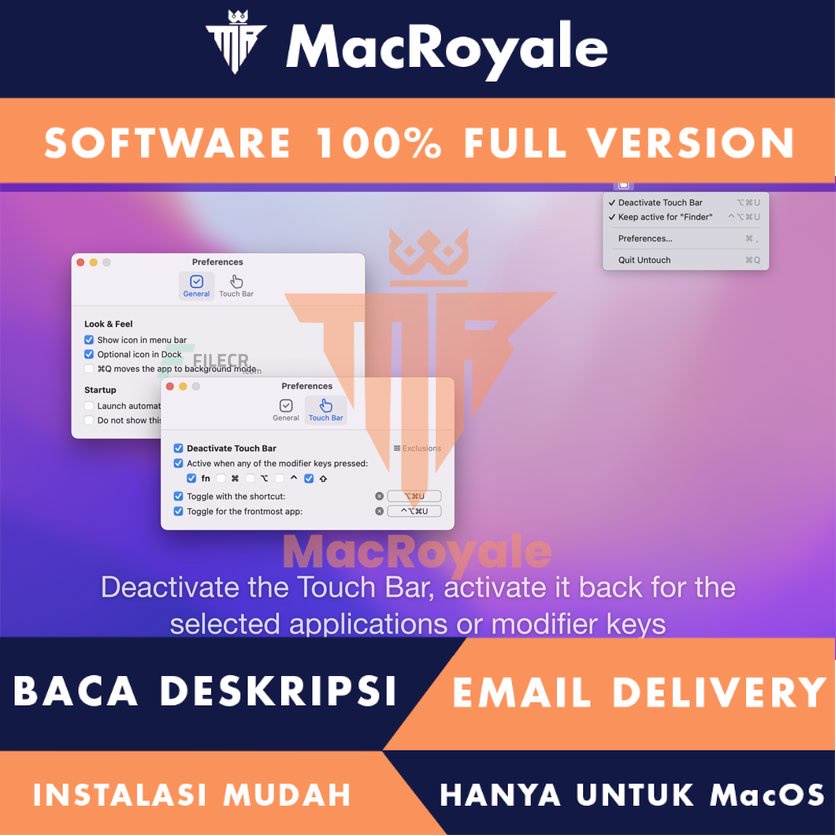[MacOS] Untouch Full Version Lifetime Full Garansi