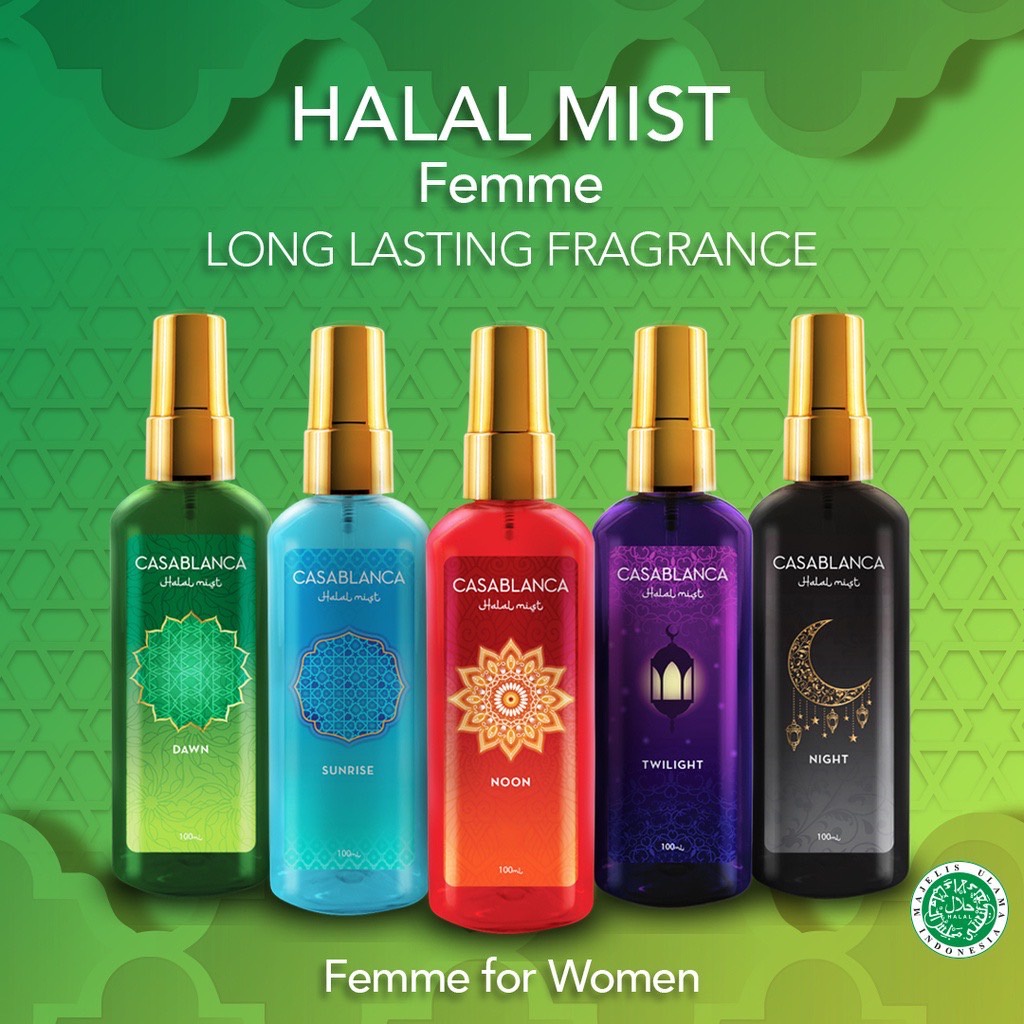 Casablanca Halal Mist | Parfum Halal Murah 100 ml