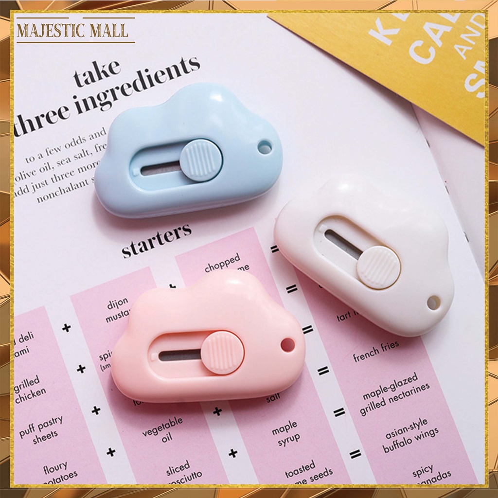 

Cutter Mini Portable Karakter Awan Pisau Pemotong Kertas Cutter Sekolah Import COD 792