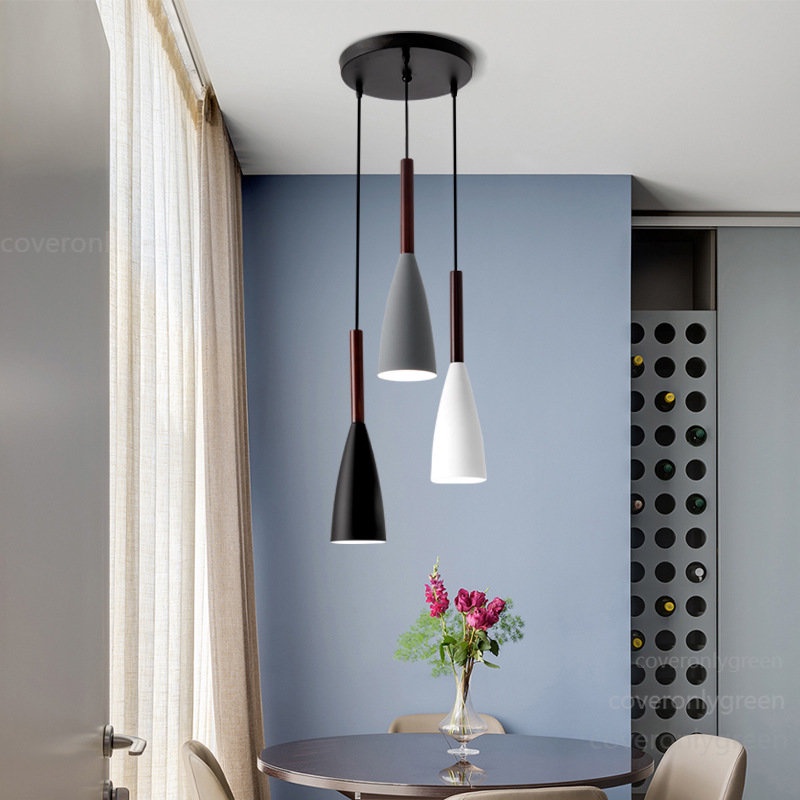 3 in 1 Lampu Hias Gantung Cafe Dapur Nordic Chandelier Eropa Modern Untuk Dekorasi Ruang Makan Lampu Hias Gantung Minimalis Aksesoris Pencahayaan/termasuk bohlam